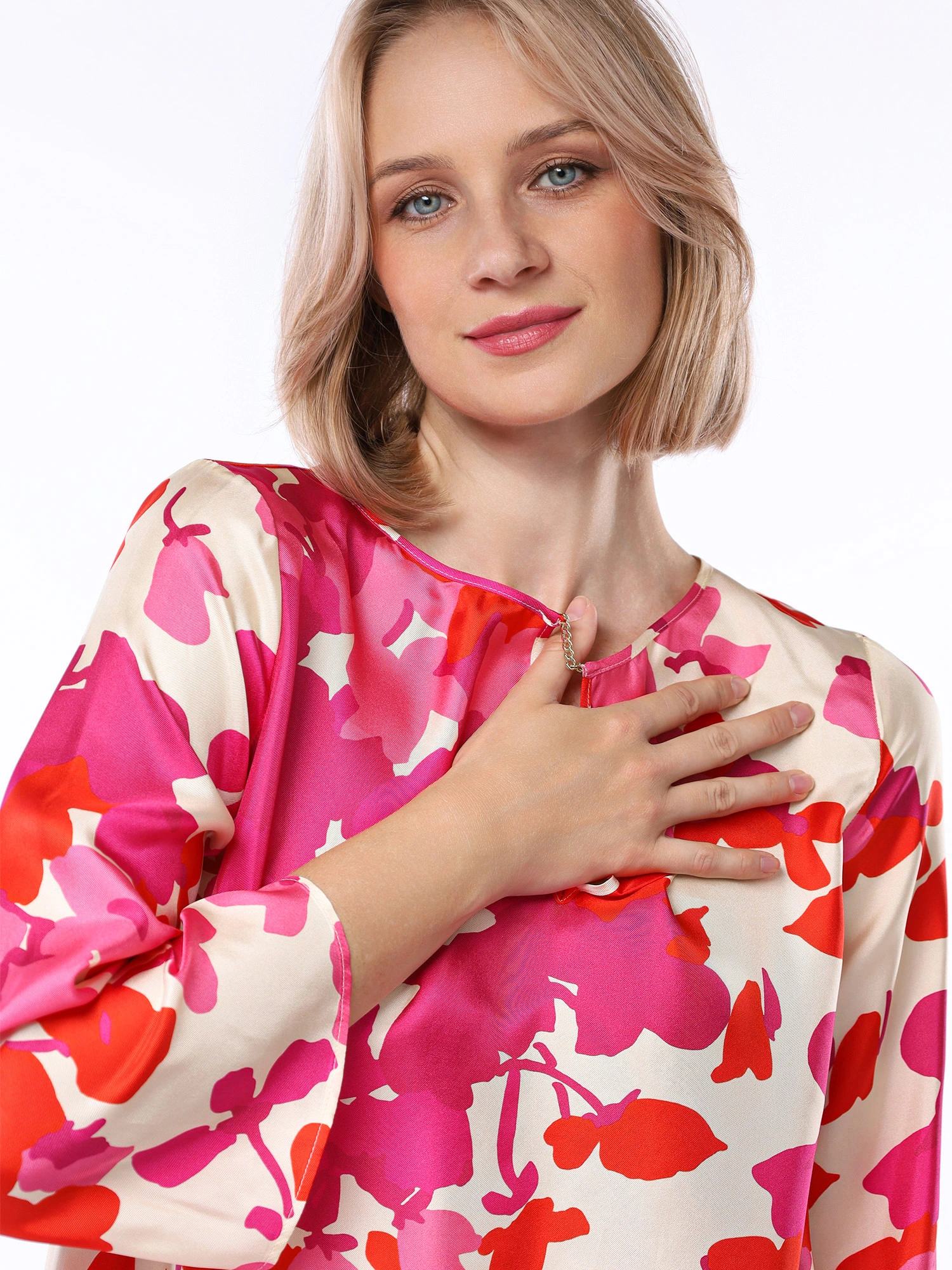 Платье свободного кроя с принтом